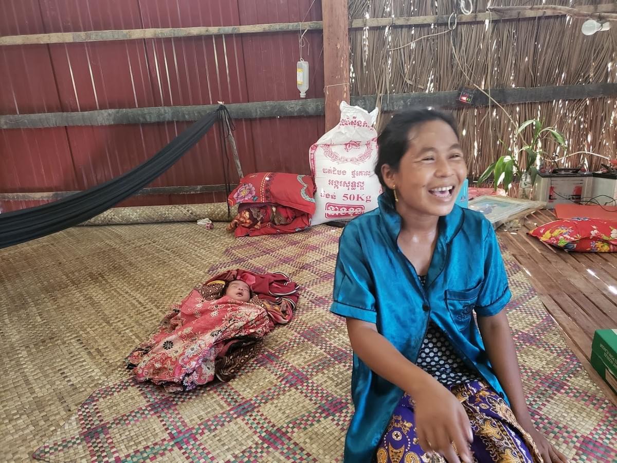 MTRF donated a home to this woman & her husband last December.  When we visited her in October, she shared that she had a very difficult time birthing her tiny baby girl.  Thankfully, they both pulled through and we're grateful they have a sturdy home  to protect them from the elements!