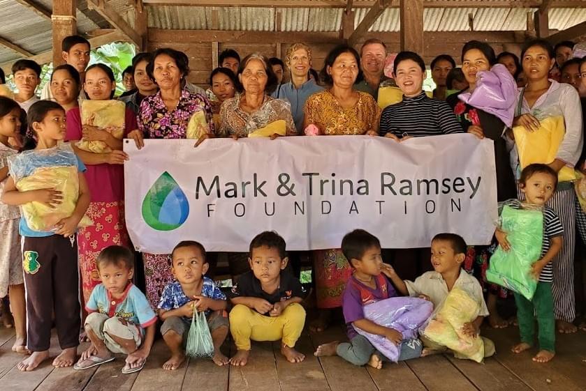 MTRF donated 100 mosquito nets to villagers in Leng Dai during on-site visit in October 2019