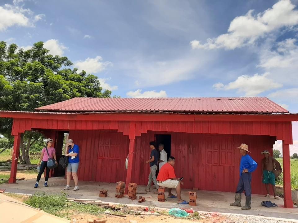 Recently constructed Multi-room Teacher Housing Facility for MTRF's new school for children in need in remote Cambodia