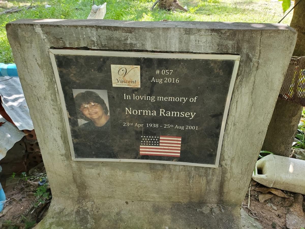Mark & Trina Ramsey Foundation's very first water well in Cambodia, dedicated in loving memory of his dear mother, Norma Jean.