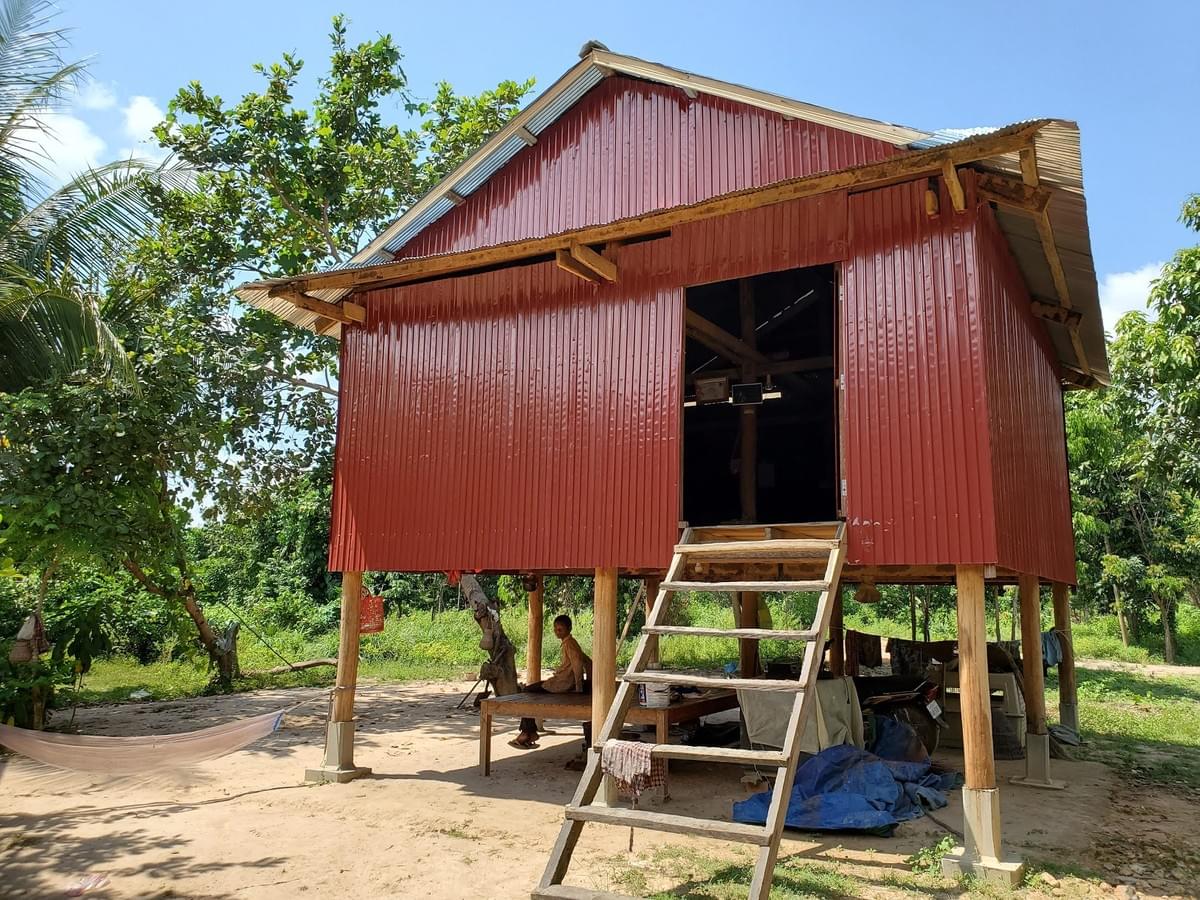 Photo of MTRF-sponsored home made possible due to $500 worth of home building supplies donated by George & Kathy in loving memory of her sister, Linda