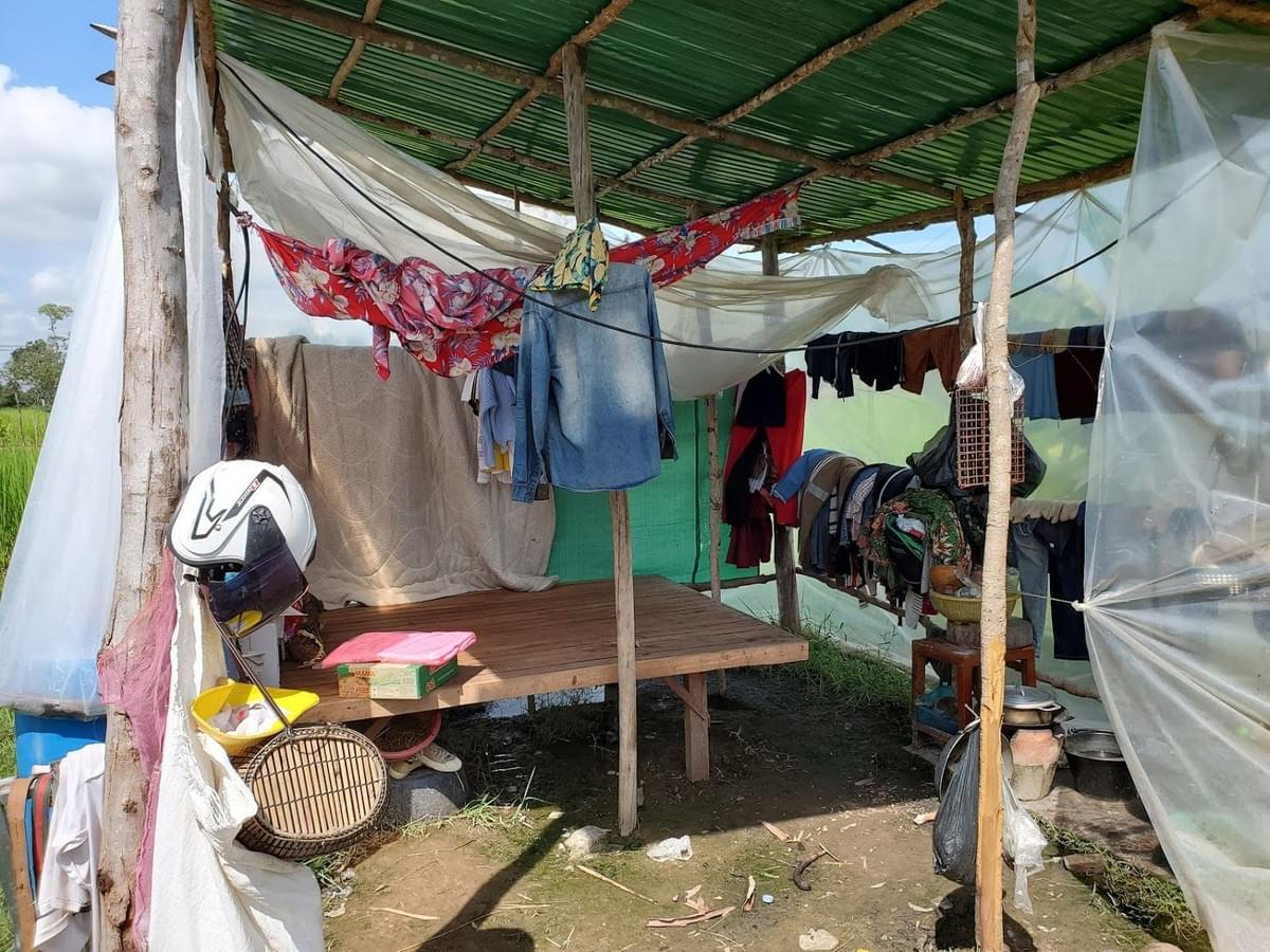 Home of a Cambodian newlywed couple that received a water well donated by Steve Van Houten & Marlene Milko