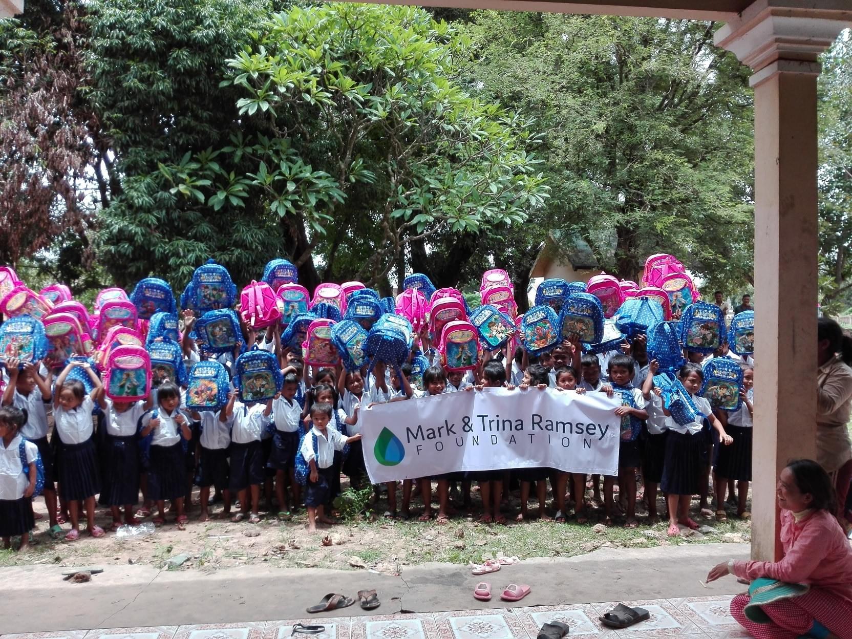 Backpacks and school supplies distribution
